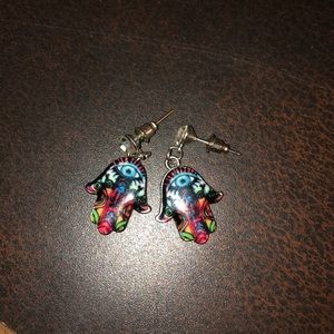 Hamsa earrings